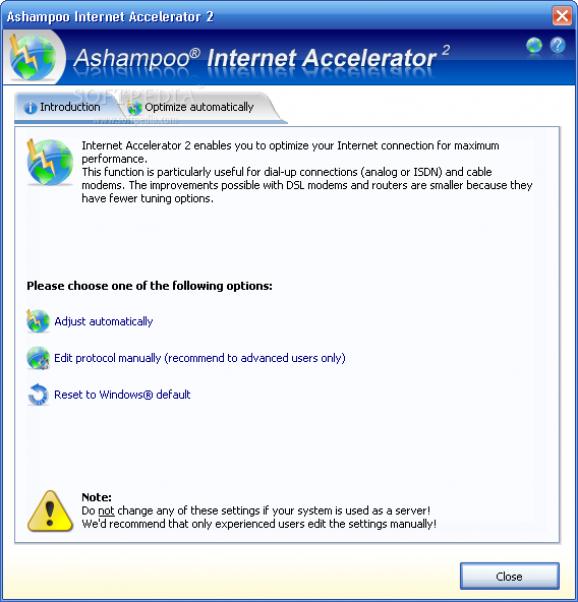 Ashampoo Internet Accelerator Free screenshot