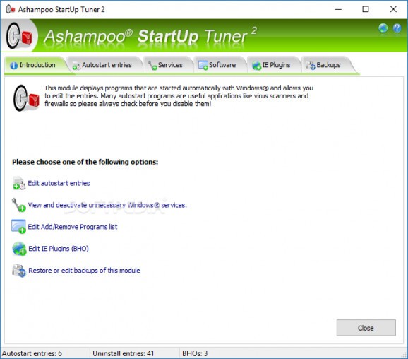 Ashampoo StartUp Tuner screenshot