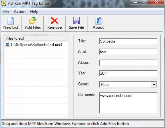 Ashkon MP3 Tag Editor screenshot