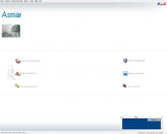 Asman accounting software screenshot