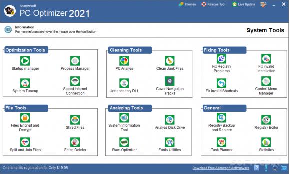 Asmw PC Optimizer screenshot