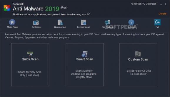 Asmwsoft Anti Malware screenshot