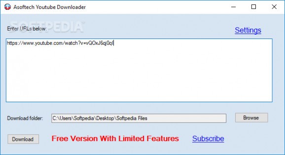 Asoftech Youtube Downloader screenshot