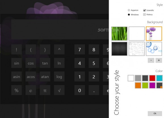 Asparion Calculator for Windows 10/8.1 screenshot