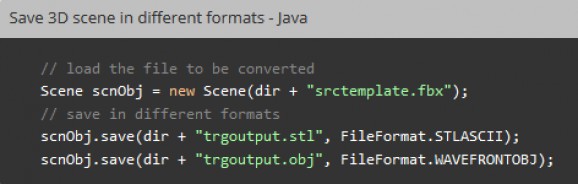 Aspose 3D for Java screenshot