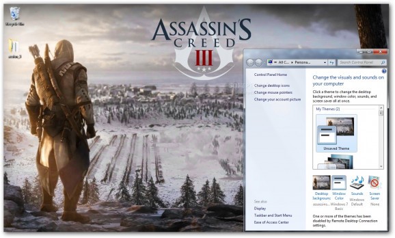 Assassin's Creed III Theme screenshot