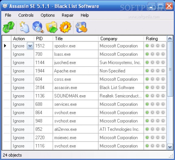 Assassin SE screenshot