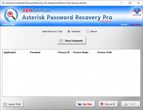 Asterisk Password Recovery Pro 2019 screenshot