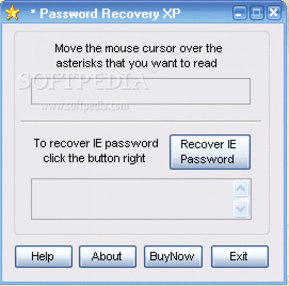 Asterisk Password Recovery XP Portable screenshot