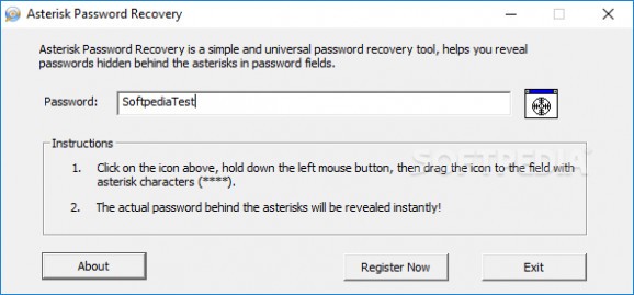 Asterisk Password Recovery screenshot