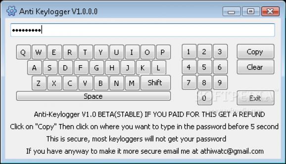 Anti-Keylogger screenshot
