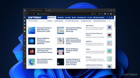 Atom Browser screenshot