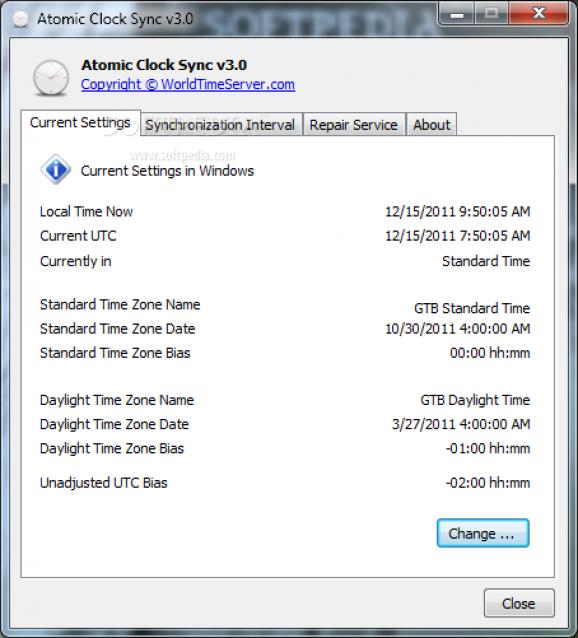 Atomic Clock Sync screenshot