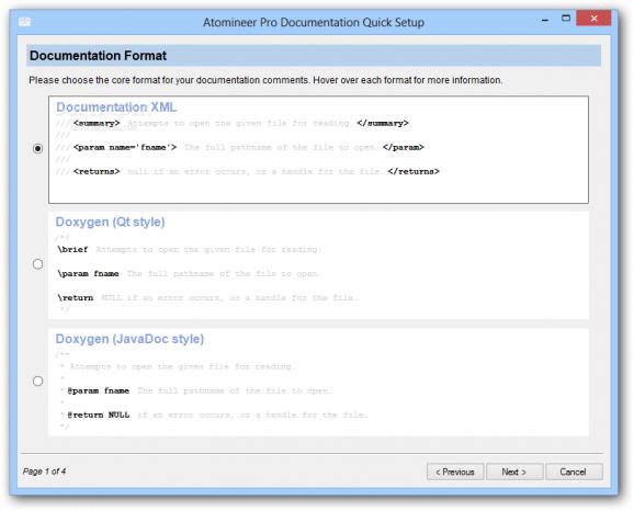Atomineer Pro Documentation screenshot
