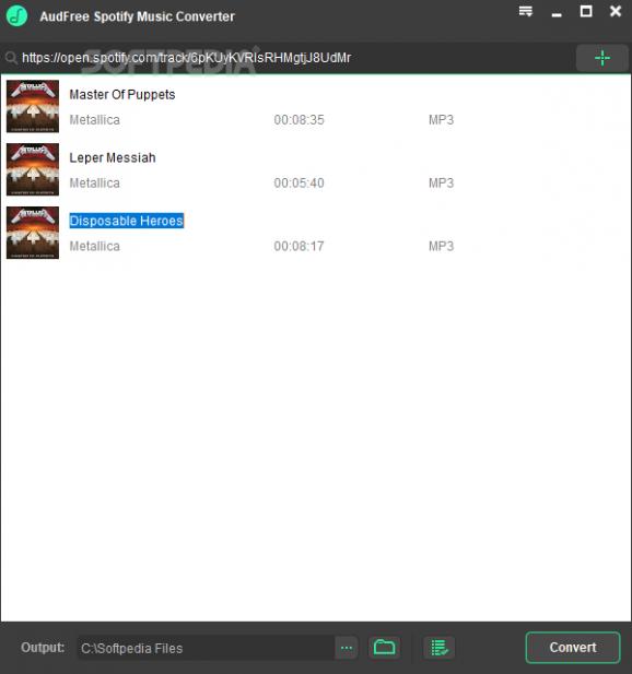 AudFree Spotify Music Converter screenshot