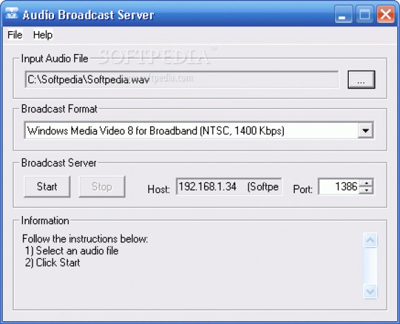Audio Broadcast Server screenshot