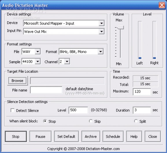 Audio Dictation Master screenshot