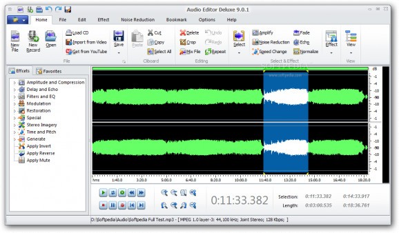 Audio Editor Deluxe screenshot