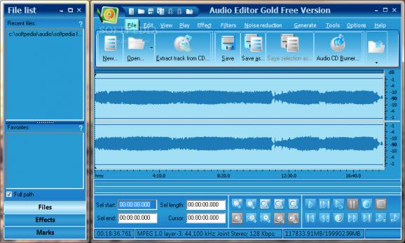 Audio Editor Gold screenshot