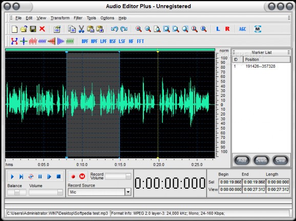 Audio Editor Plus screenshot