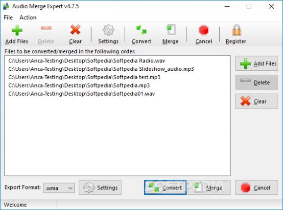 Audio Merge Expert screenshot