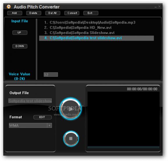 Audio Pitch Converter screenshot