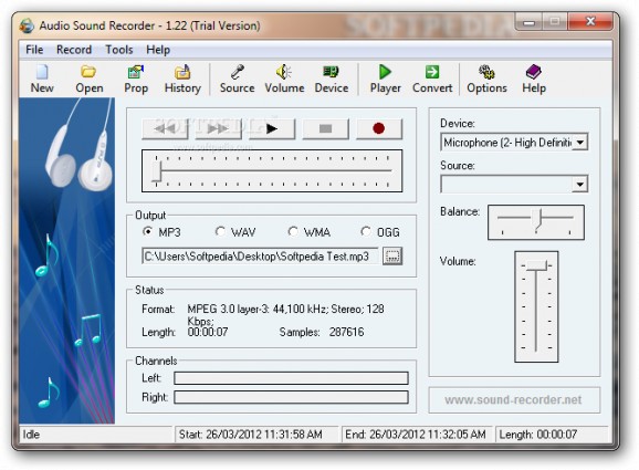 Audio Sound Recorder screenshot
