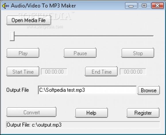 Audio/Video To MP3 Maker screenshot