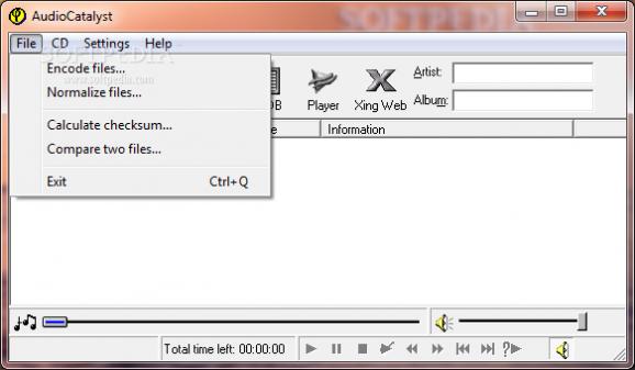 AudioCatalyst screenshot