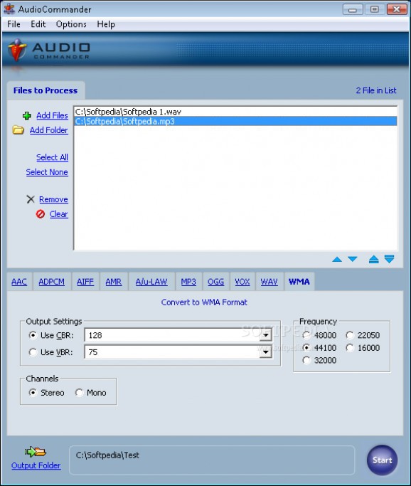 AudioCommander screenshot