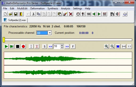 AudioDeformator Pro screenshot