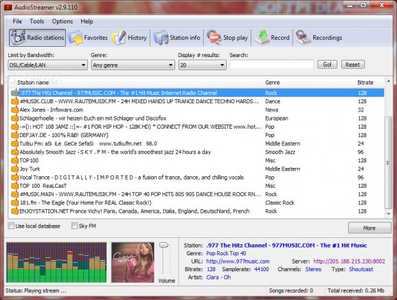 AudioStreamer screenshot