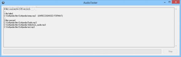AudioTester screenshot