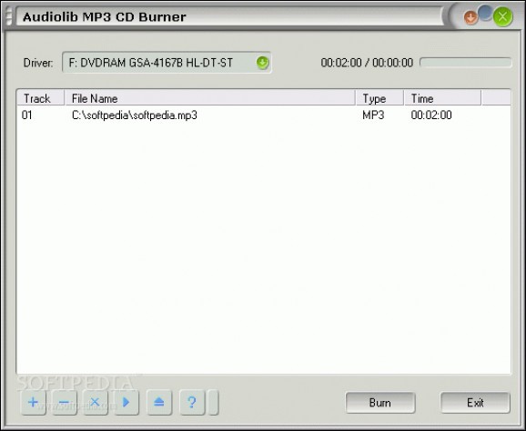Audiolib MP3 CD Burner screenshot