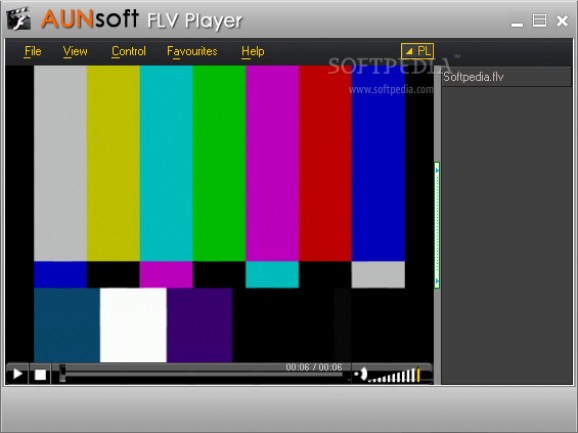 Aunsoft FLV Player screenshot