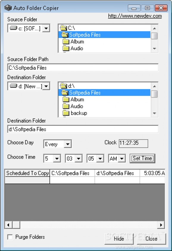 Auto Folder Copier screenshot