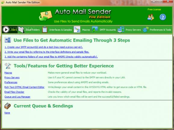 Auto Mail Sender File Edition screenshot