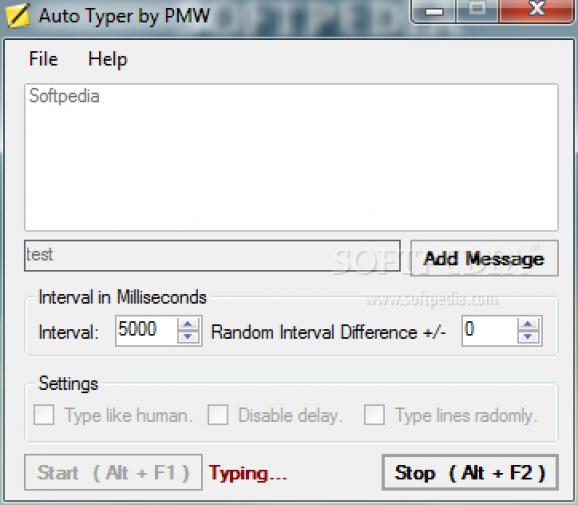 Auto Typer by PMW screenshot