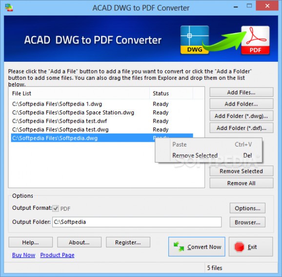 ACAD DWG to PDF Converter screenshot