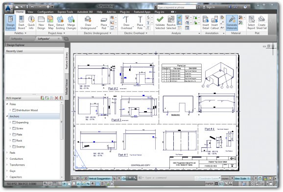 AutoCAD Utility Design screenshot