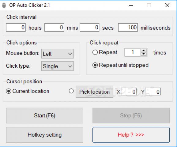 AutoClicker screenshot