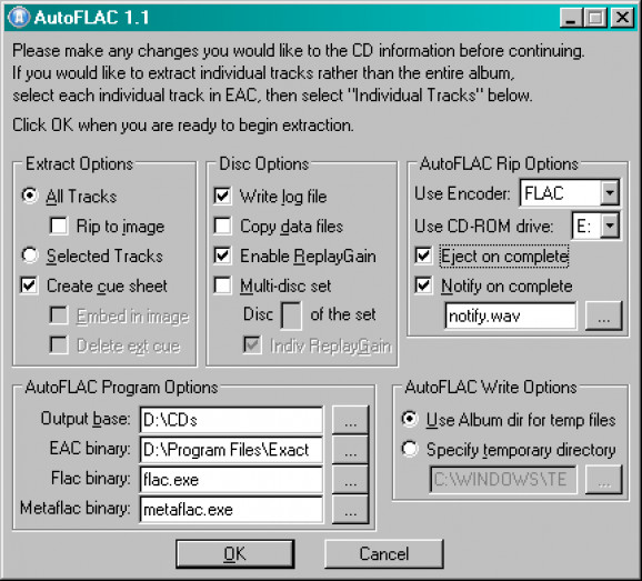 AutoFLAC screenshot