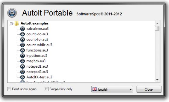 AutoIt Portable screenshot