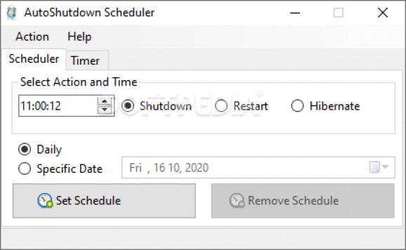 AutoShutdown Scheduler screenshot