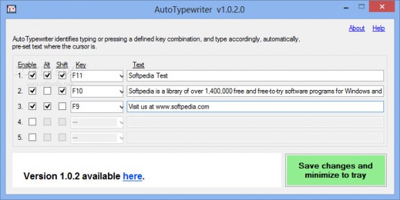 AutoTypewriter screenshot