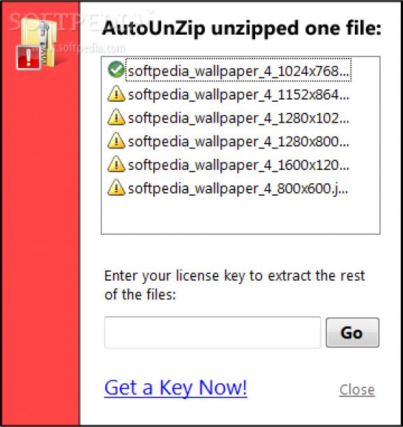 AutoUnZip screenshot