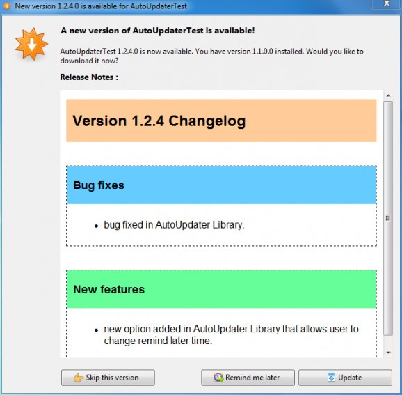 AutoUpdater.NET screenshot