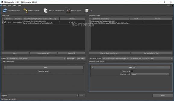Autodesk FBX Converter screenshot