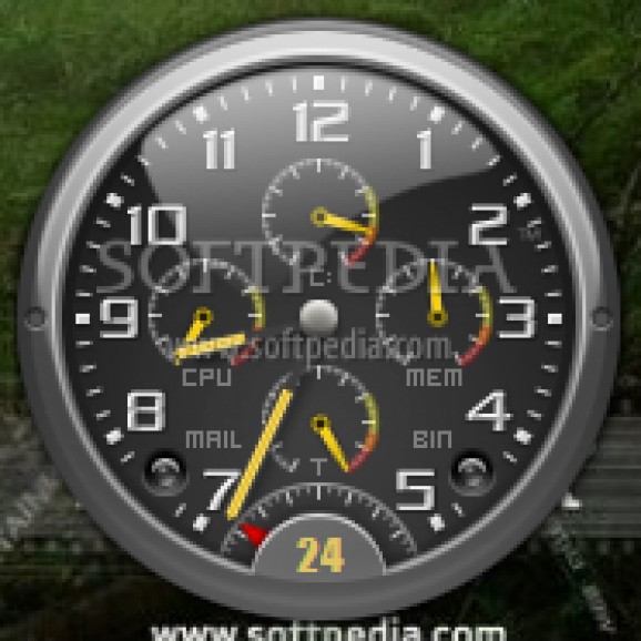 Autoit SysInfo Clock screenshot