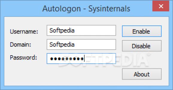 Autologon screenshot